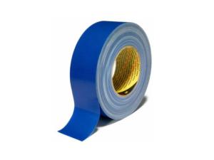 Tejp textil plastbelagd 50mmx50m blå