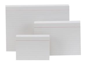 Skrivkort ESSELTE A7L linjerat 100 fp