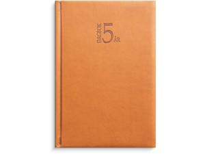 5-årsdagbok konstläder cognac-1055
