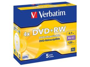 DVD RW VERBATIM 4 7GB 5 fp