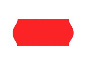 Prisetikett 26x12mm G2 röd 9000 fp