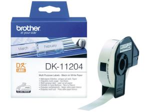 Etikett BROTHER DK11204 17x54mm 400 fp