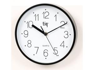 Väggur TIQ Ø22 5cm svart