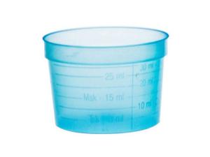 Medicinbägare bred blå middag 30ml 50 fp