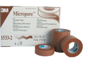 Micropore Beige 1 2cm x 9 1m 24 fp