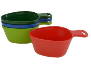 Kåsa kopp i hård plast sorterade färg