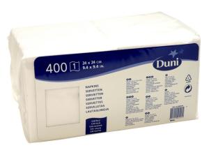 Servett 1-lags 24x24cm vit 500 fp