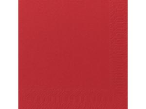 Servett 3-lags 33x33cm röd 125 fp