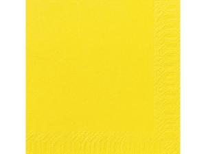 Servett 3-lags 40x40cm gul 125 fp