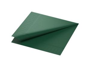 Servett 3-lags 40x40cm mörkgrön 125 fp