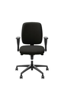 Kontorsstol LD6135 med armstöd svart