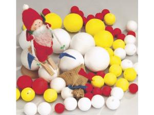 Papperskulor 18mm vit 200 fp