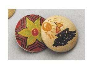 Träknappar 40mm 100 fp