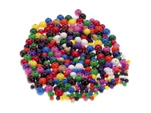 Träpärlor 5 8 och 10mm 300 fp färg