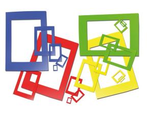 Passepartoutramar A3-A7 sort färg 40 fp