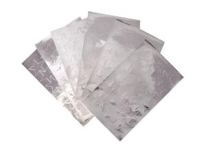 Stickers stjärnor silver 25mm 108 fp