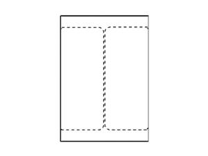 Transportetikett laser 105x220mm 500 fp