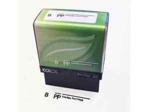 Stämpel standardtext B porto Betalt