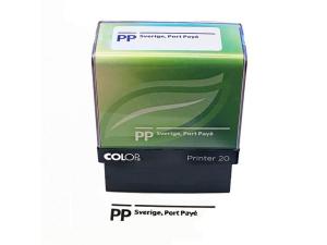 Stämpel standardtext Porto Betalt