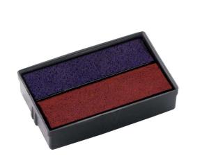 Stämpel Dynkas COLOP E10 röd blå 2 fp