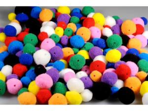 Pom Pombollar med hål 100 fp