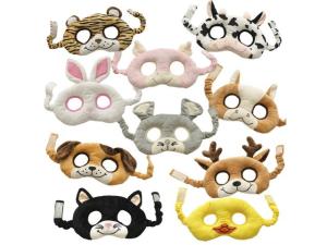 Ansiktsmasker djur 10 fp
