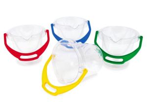 Hink 1 2 L transparent färgade handtag