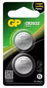 Batteri GP Lithium, CR2032, 2-pack