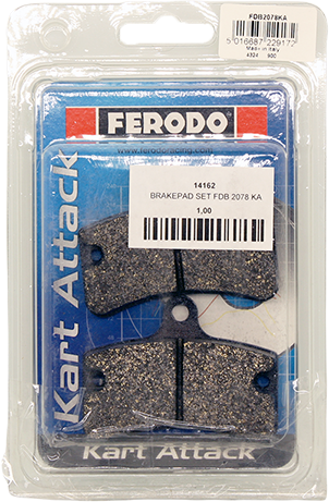 Bromsbelägg bak set Ferodo Tony, Trulli