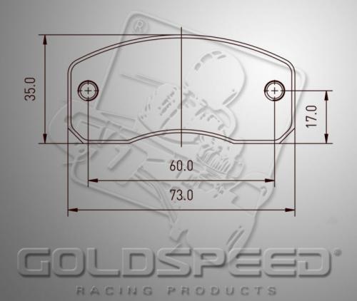 Bromsbelägg set 488