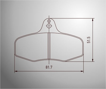 Bromsbelägg bak set Goldspeed Intrepid EVO-3