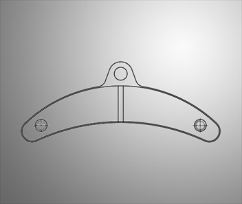 Bromsbelägg fram/bak birel 100x11 (blå)