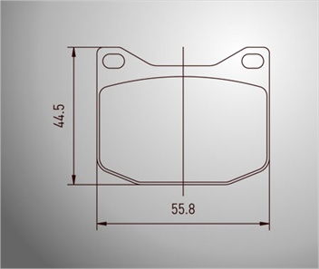 Bromsbelägg set  Maranello, MS Kart