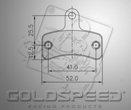 Bromsbelägg Goldspeed 561