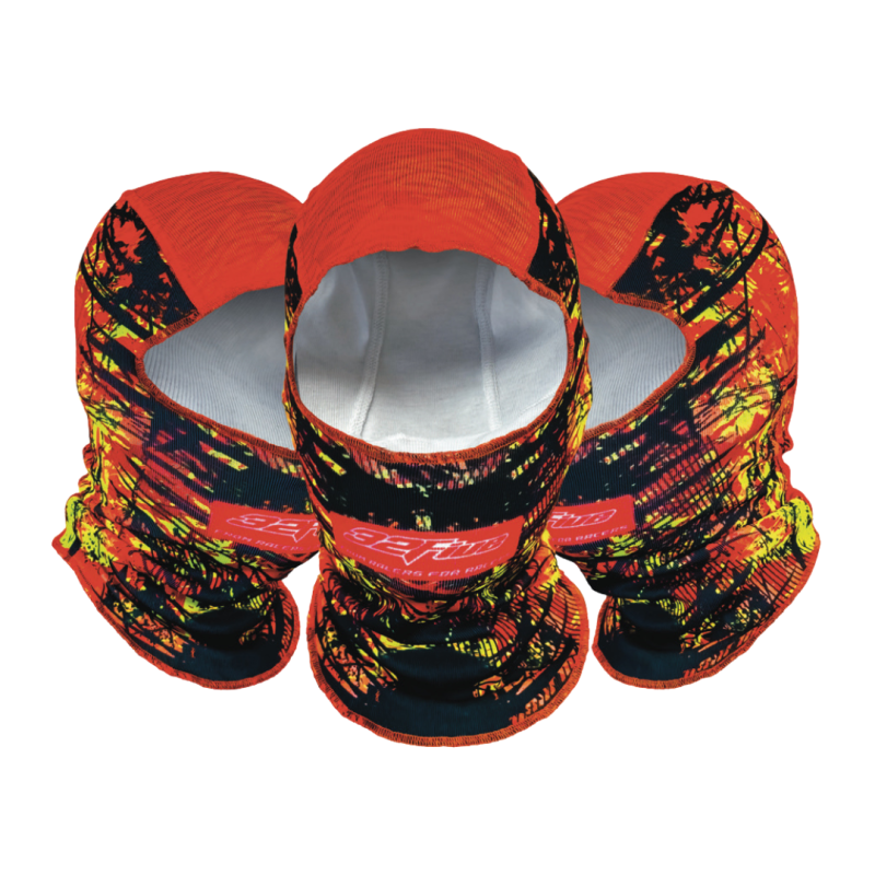 Balaclava 32Five PUSH YOUR LIMIT - Black/Neon Fire