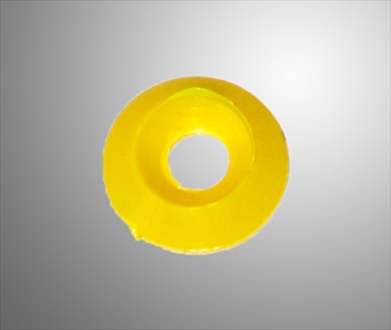 Bricka försänkt plast gul 8x30