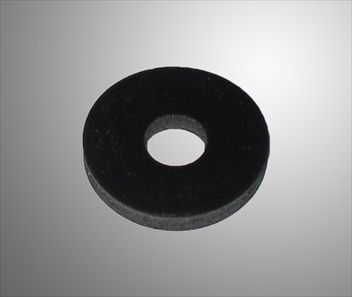 Bricka platt gummi, 6x20 mm