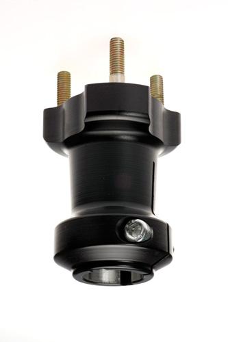 Baknav Ø30x95 mm svart aluminium