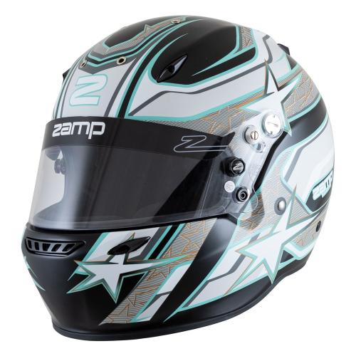 Zamp ZR-72 MATTE BLACK / GREY / BLUE