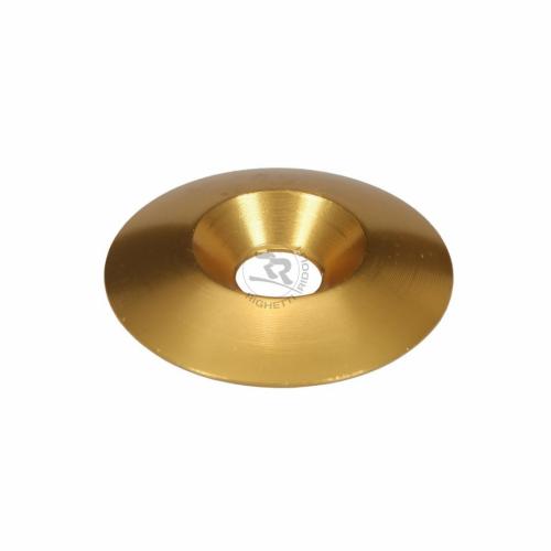 Bricka försänkt alu guld 8x34