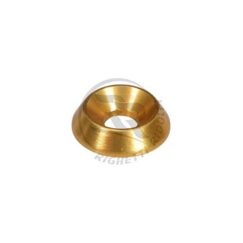 Bricka försänkt alu guld 6x20