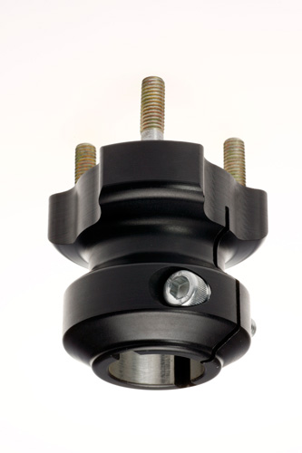 Baknav Ø30x62 mm svart aluminium