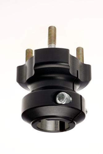 Baknav Ø30x62 mm svart aluminium