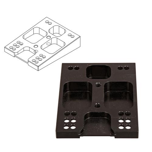 Motorfäste F1 alu Övre Lutande borrat