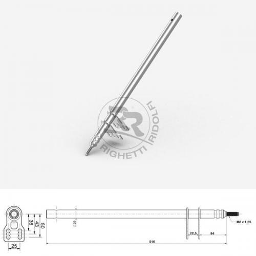 Rattstång M8 x 510mm  till CRG