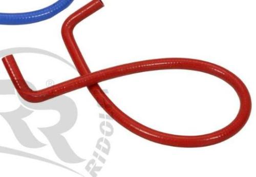 Kylarslang Silikone 90° / L 1200mm D.16/24mm röd