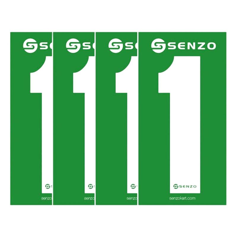 Siffror Vit/Grön 4-pack