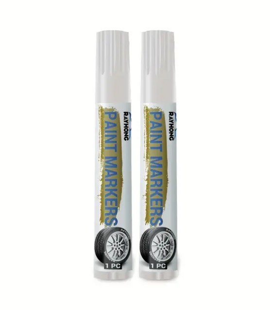 Däckpenna Vit - 2 pack