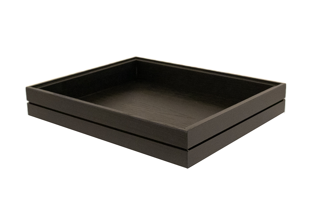 Stackable GN1/2 box Black Lacquer