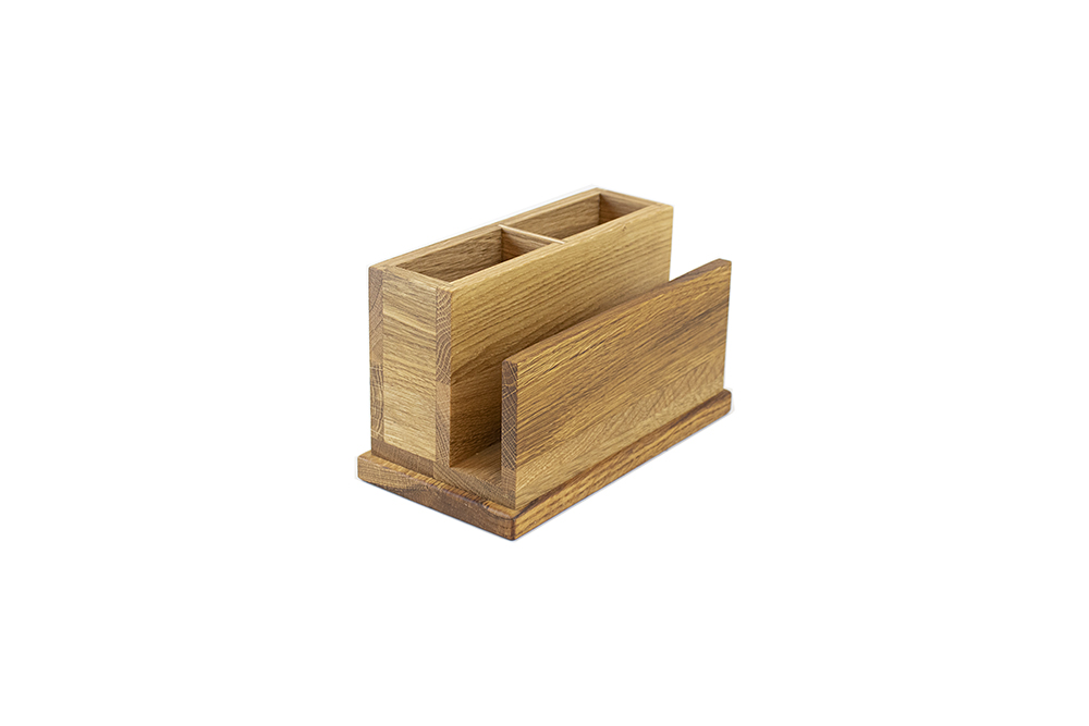 Cutlery box with napkin holder